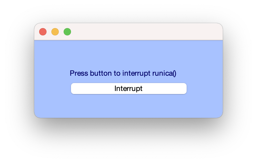 interrupt button